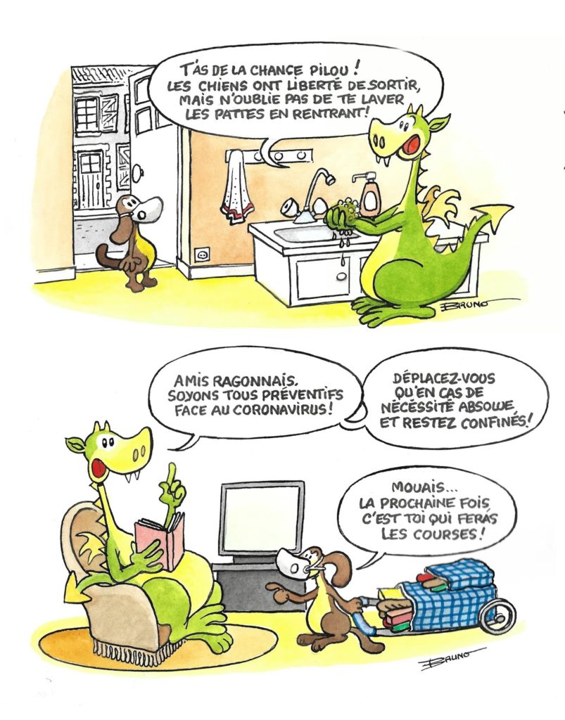 Illustration publiée dans le journal "le petit ragonnais"