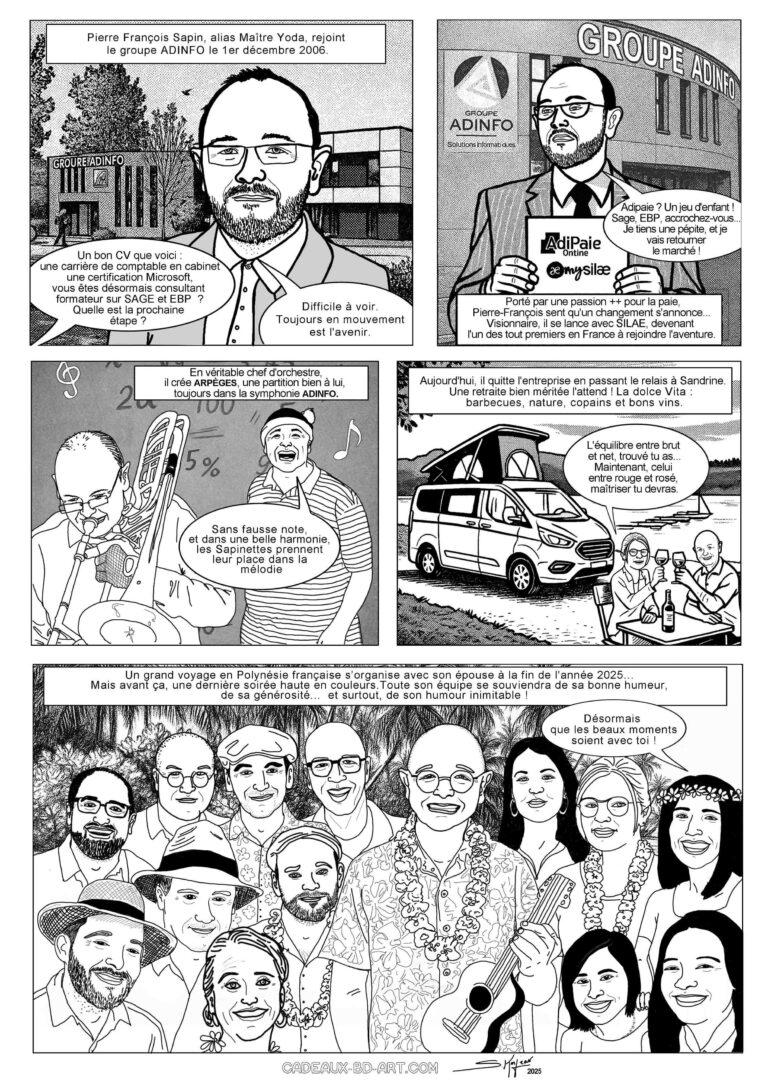 BD pour le départ à la retraite de Pierre François