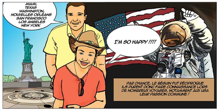 BD couple et passion USA style semi réaliste couleur