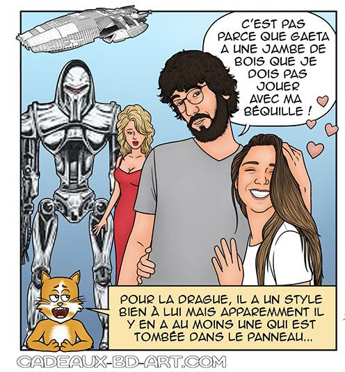 Extrait planche bd storyboardée par Sylvie et dessinée par Audrey