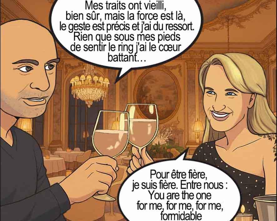 Image hybride retravaillée par Sylvie avec changement de décors en cours de route.